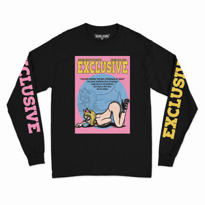 CATWOMAN COVER L/S TEE (BLACK)