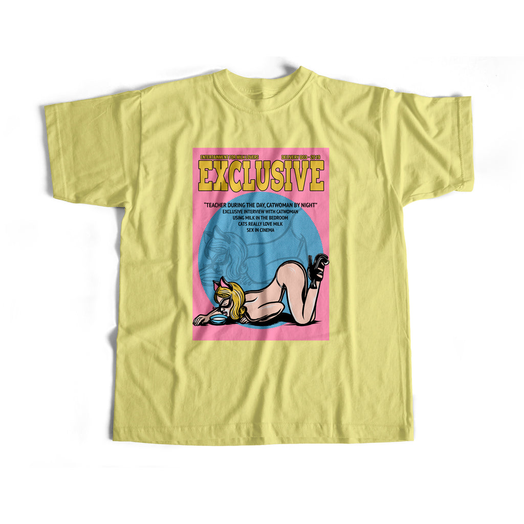 CATWOMAN COVER S/S TEE (YELLOW)