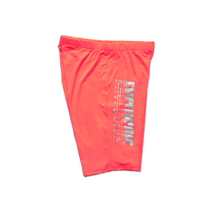 WOMENS EXCLUSIVE BIKER SHORTS (CORAL)